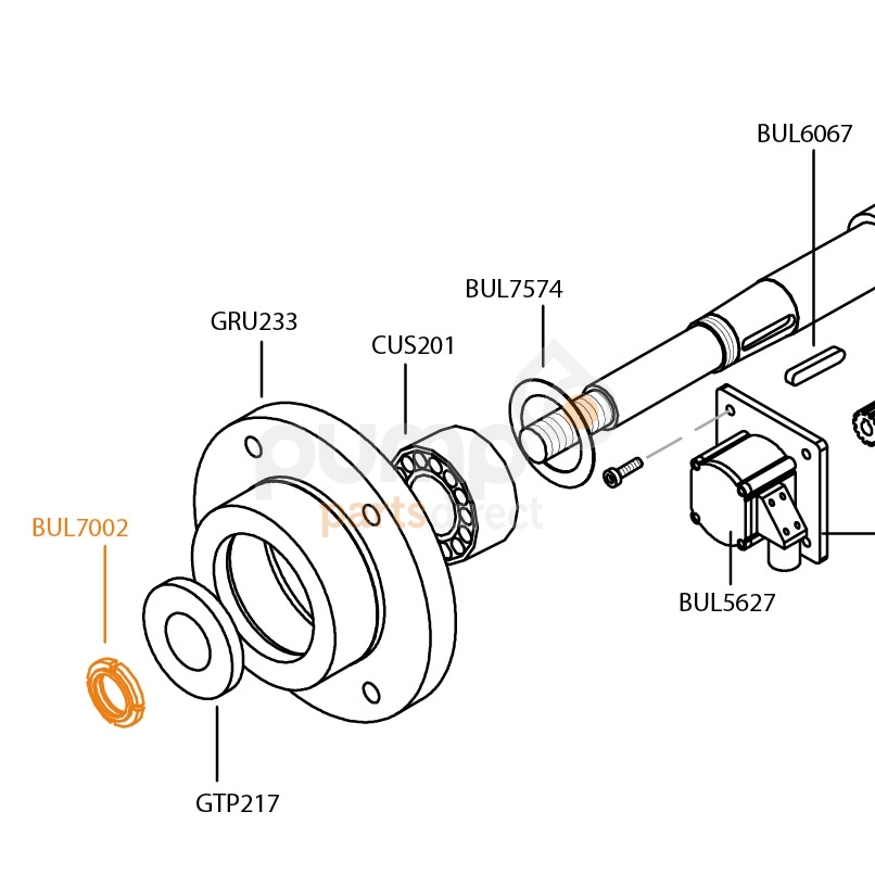 SELF LOCKING IMPELLER NUT