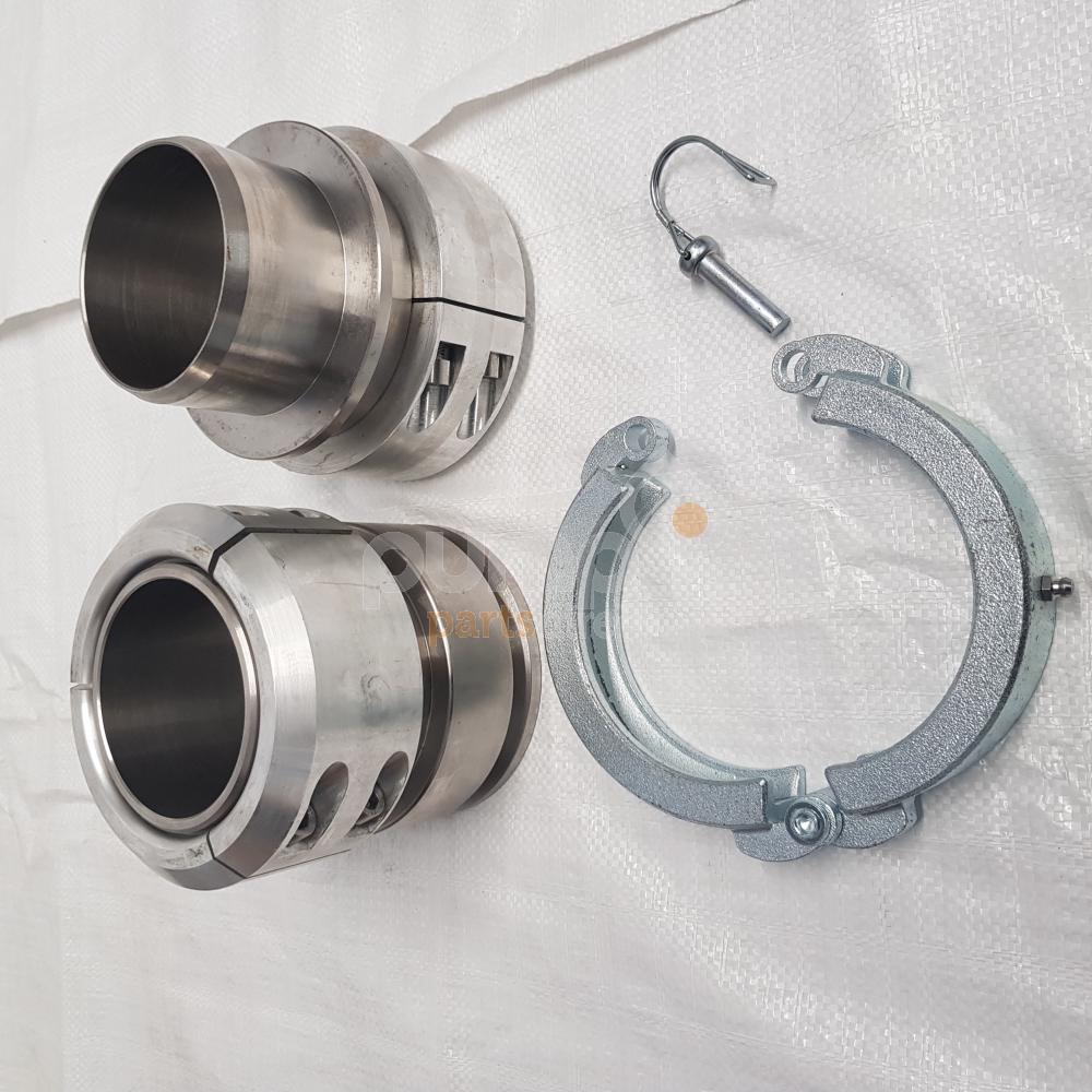 4" SLURRYKAT STAINLESS STEEL COUPLING C/W CLOSURE RING