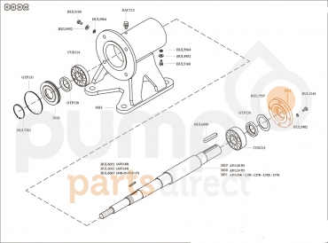 OIL SEAL HOLDER PD SUPPORT MOTOR SIDE