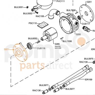 Vacuum Primer Body Cover - Bearing Side