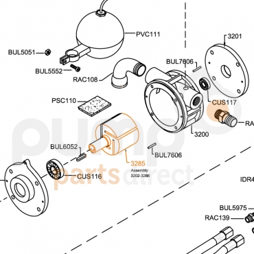 Brass Rotor For Vacuum Primer & Shaft