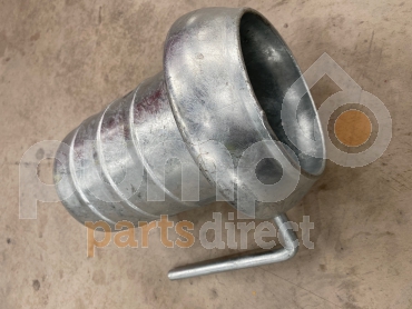 6" PERROT ITALIAN MALE Q/R HOSE END GALVANISED