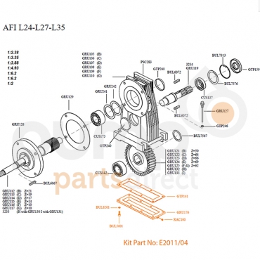 AFI L27/35 GEARBOX COVER KIT