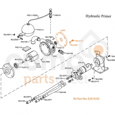 VACUUM PRIMER BODY COVER PULLEY SIDE