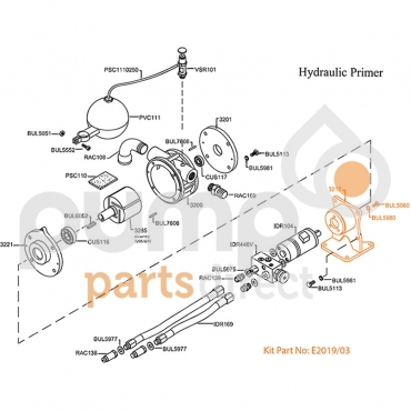 HYDRAULIC PRIMER BRACKET