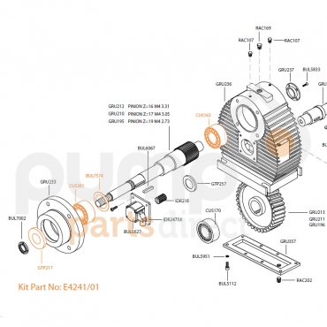 HD35 Output Bearing Seal Kit