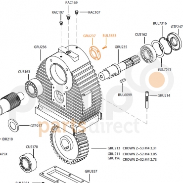 HD OUTPUT SHAFT COVER 