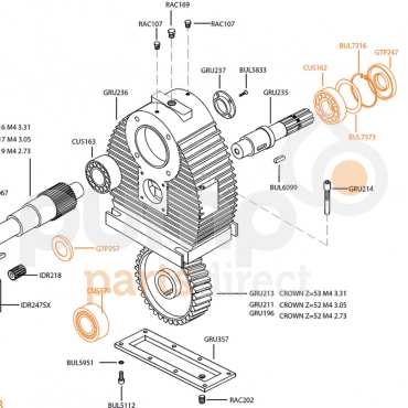 HD35 Input Bearing Seal Kit