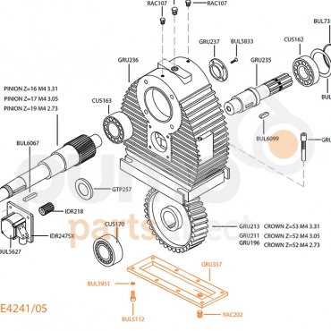 HD GEARBOX BOTTOM COVER (E4241)