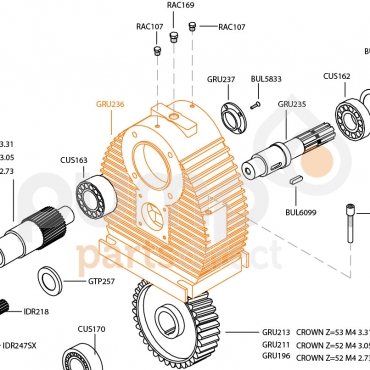 HD35 GEARBOX HOUSING (E4241)