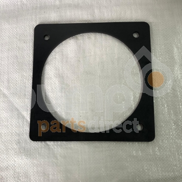 8" RUBBER FLANGE GASKET - 4 BOLT - SQUARE - 6MM 