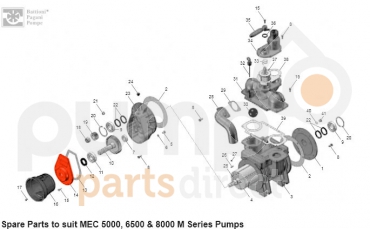 MEC 5000/65/8000L GEARBOX COVER