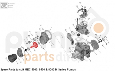 MEC 5000 GEAR C/W SHAFT 55T