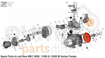 MEC 9000/11/13500 BACK COVER PLATE