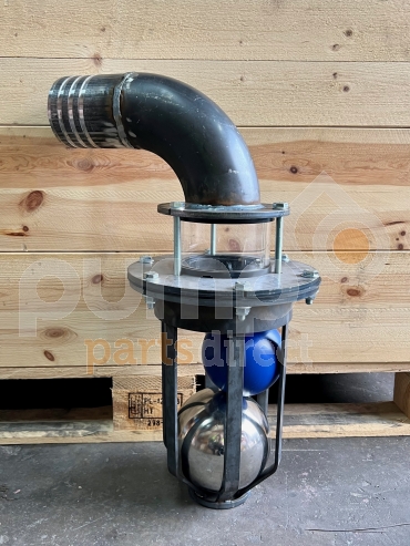 100MM OVERFLOW VALVE WITH DOUBLE BALL & SIGHT GLASS