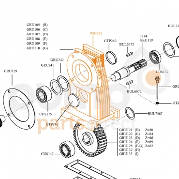 AFI L27-L35 Gearbox Housing 