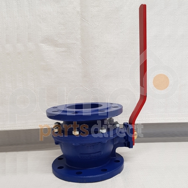 RIV 4" EXPORT BALL FLANGED VALVE-MOUNTING PAD+ HANDLE