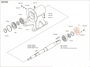 OIL SEAL HOLDER PD SUPPORT MOTOR SIDE