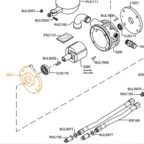 Vacuum Primer Body Cover - Bearing Side