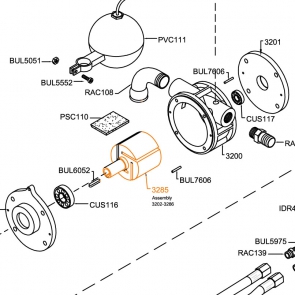 Brass Rotor For Vacuum Primer & Shaft