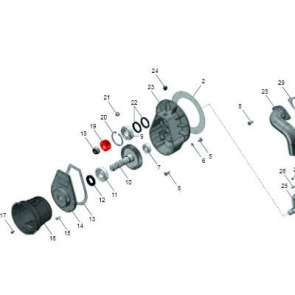 BATTIONI MEC GEAR 23 TEETH TO SUIT 6500 & 8000l-POS19