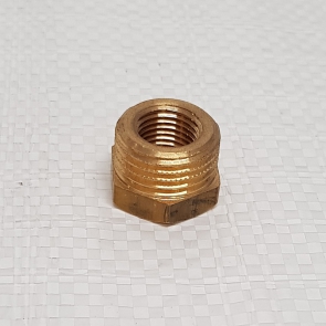 RIV 1/2" M TO 1/4" FM BRASS REDUCER FOR MANO METER