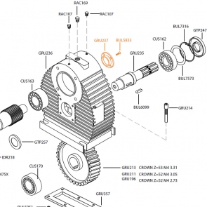 HD OUTPUT SHAFT COVER 