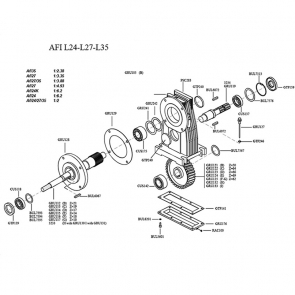 COMPLETE GEARBOX ONLY - L35 R.1:2.38 
