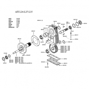 COMPLETE GEARBOX ONLY -  L27 R.1:3.35  