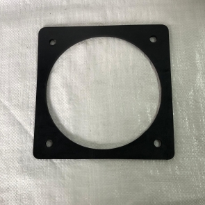 8" RUBBER FLANGE GASKET - 4 BOLT - SQUARE - 6MM 