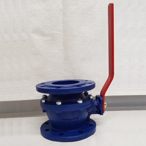 RIV 4" EXPORT BALL FLANGED VALVE-MOUNTING PAD+ HANDLE