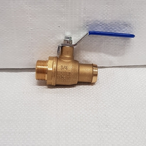 RIV DRAINBALL VALVE M X HOSE CONN. -3/4 BSP-25MM SPIGOT