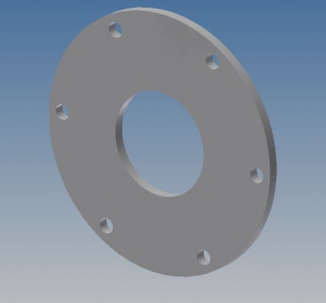 8MM ROUND STEEL FLANGE TO SUIT 4" SWIVEL JOINT